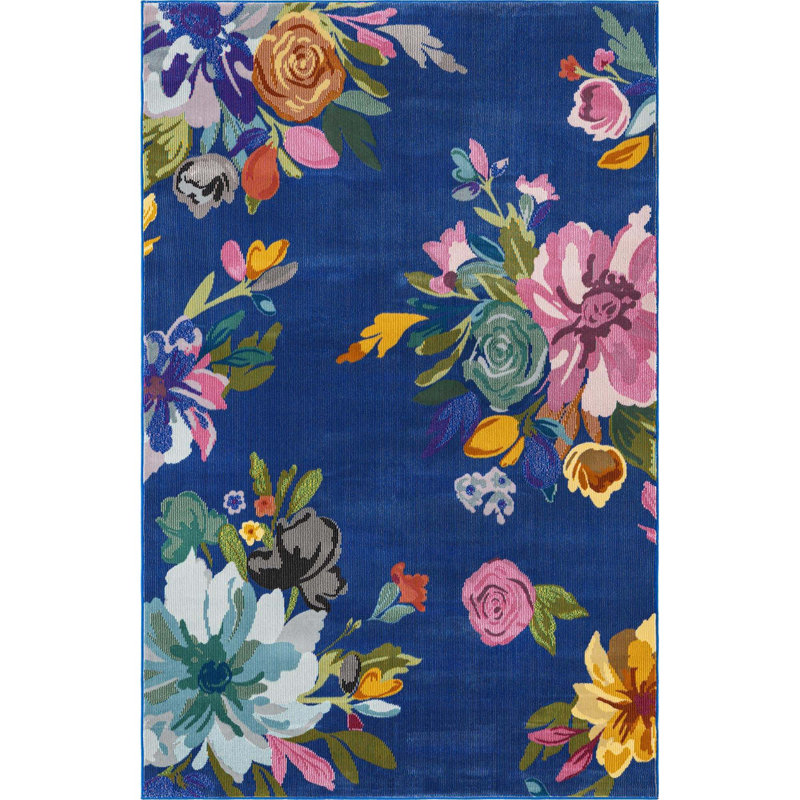 Lark Manor Alger Floral Blue/Gray/Yellow/Green/Pink Area Rug Wayfair